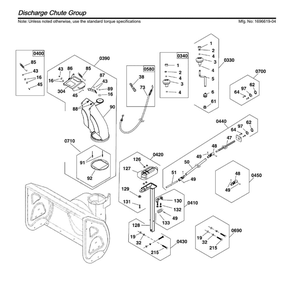 Part Location Diagram of 84002905 Murray Kit, Hardware, Chute Rotation